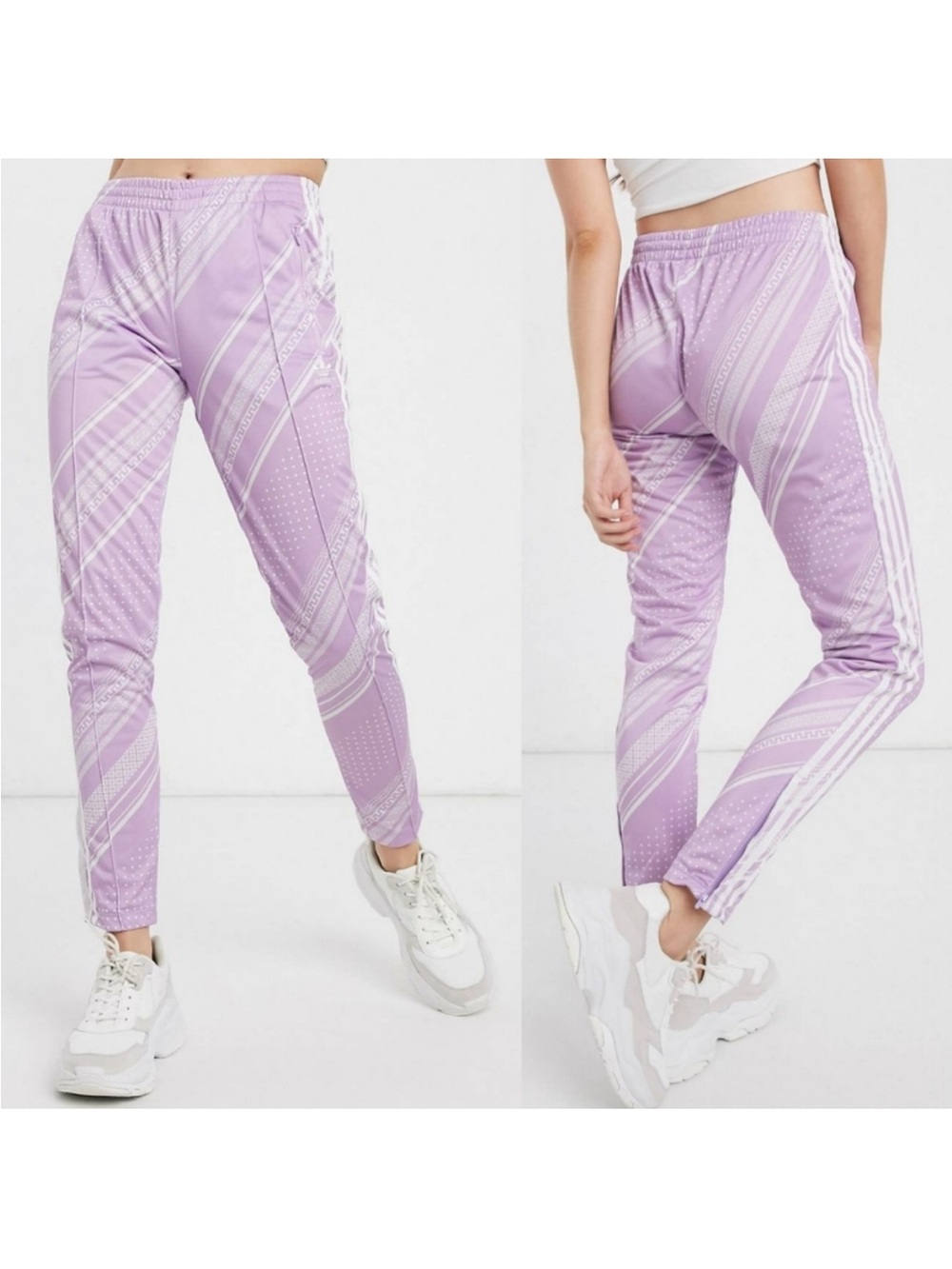 Adidas Originals SST track pants purple glow Size S #adidas #tracksuit